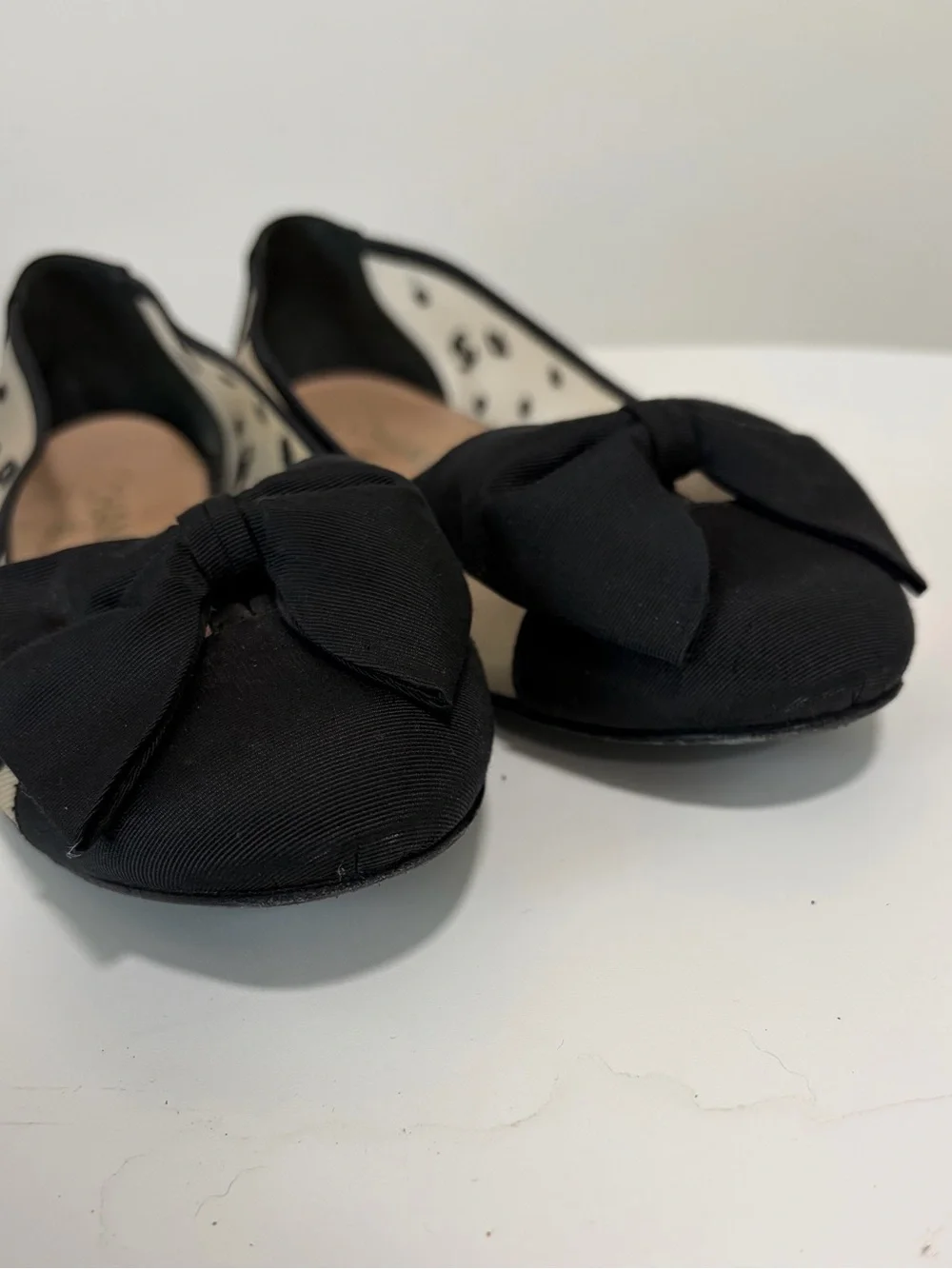 CHANEL Black & Mesh Ballet Flats size 39.5